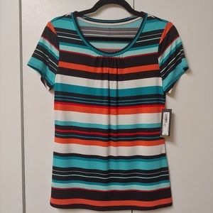 NWT Worthongton Short Sleeve Scoopneck Top